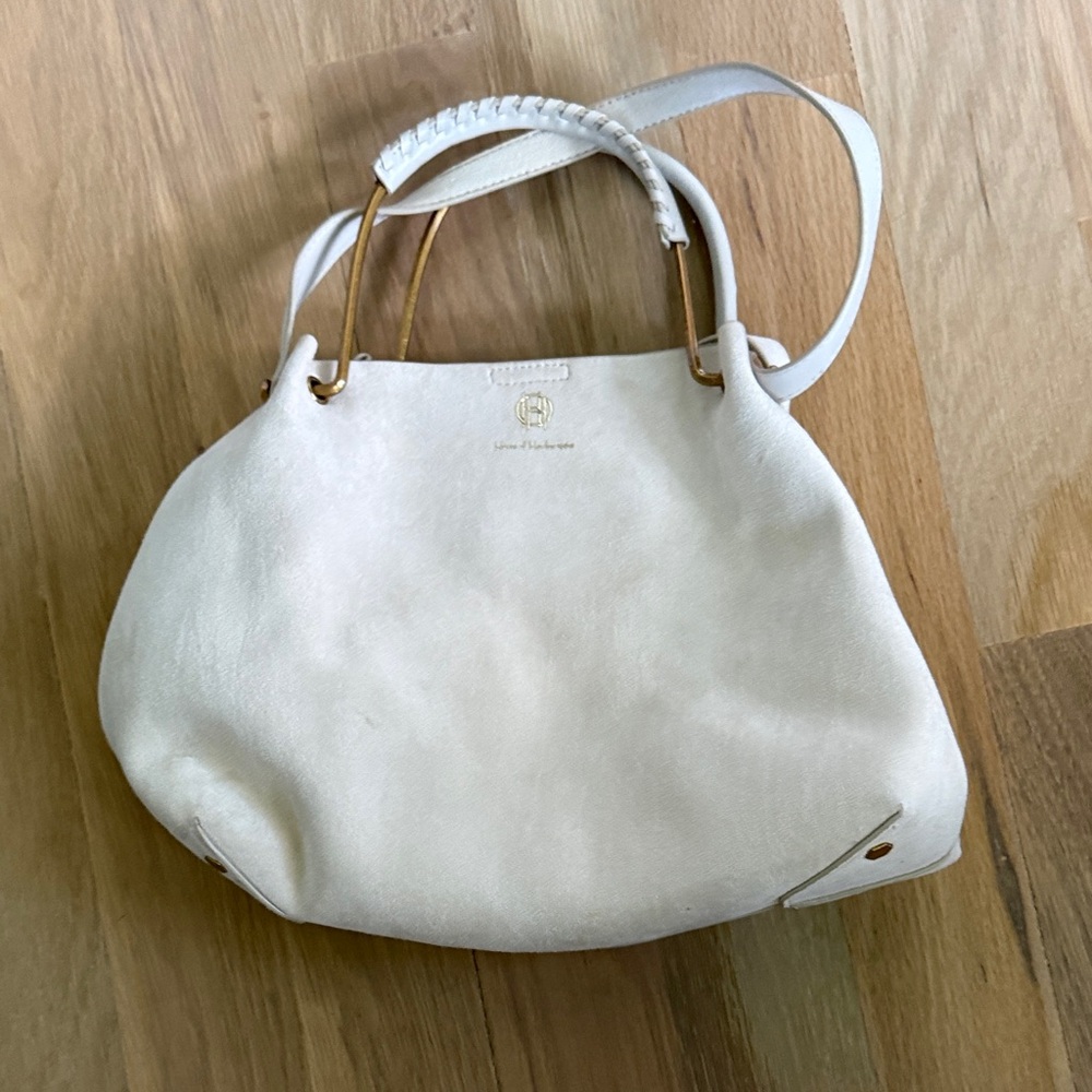 House of Harlow 1960 Cream Leather Shoulder Bag